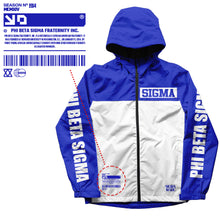 Load image into Gallery viewer, Phi Beta Sigma Fraternity Windbreaker Jacket