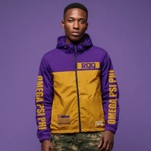 Load image into Gallery viewer, Omega Psi Phi Fraternity Windbreaker Jacket Omega Psi Phi