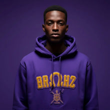 Load image into Gallery viewer, Omega Psi Phi Chenille Bruhz V2 Hoodie | House of Greeks Omega Psi Phi
