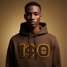 Load image into Gallery viewer, Iota Phi Theta Chenille Letter Hoodie | House of Greeks Iota Phi Theta