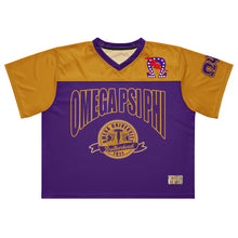Load image into Gallery viewer, Omega Psi Phi - Boxy Football Jersey Omega Psi Phi
