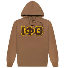 Load image into Gallery viewer, Iota Phi Theta Chenille Letter Hoodie | House of Greeks Iota Phi Theta