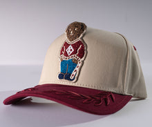 Load image into Gallery viewer, Kappa Alpha Psi Oversize Bear Patch Snapback Hat – Bay Leaf Brim