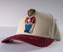 Load image into Gallery viewer, Kappa Alpha Psi Oversize Bear Patch Snapback Hat – Bay Leaf Brim Kappa Alpha Psi