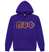 Load image into Gallery viewer, Omega Psi Phi Chenille Letter Hoodie | House of Greeks
