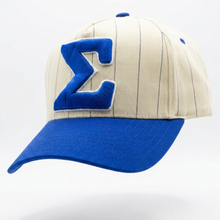 Load image into Gallery viewer, Phi Beta Sigma - Pinstripe 3D Puff Letter | Snapback Hat Phi Beta Sigma