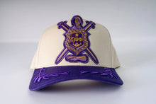 Load image into Gallery viewer, Omega Psi Phi Oversize Que Patch Snapback Hat – Bay Leaf Brim Omega Psi Phi