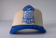 Load image into Gallery viewer, Phi Beta Sigma Oversize Patch Snapback Hat – Bay Leaf Brim