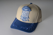 Load image into Gallery viewer, Phi Beta Sigma Oversize Patch Snapback Hat – Bay Leaf Brim