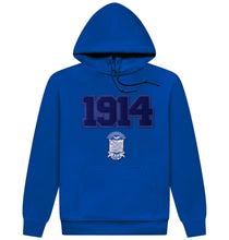 Load image into Gallery viewer, Phi Beta Sigma Year & Shield Hoodie | House of Greeks Phi Beta Sigma