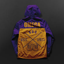 Load image into Gallery viewer, Omega Psi Phi Fraternity Windbreaker Jacket