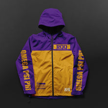 Load image into Gallery viewer, Omega Psi Phi Fraternity Windbreaker Jacket Omega Psi Phi