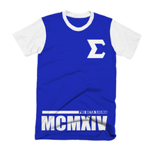 Load image into Gallery viewer, Phi Beta Sigma Roman Colorblock Tee Phi Beta Sigma