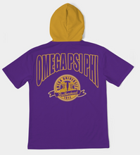 Load image into Gallery viewer, Omega Psi Phi Short Sleeve Hoodie