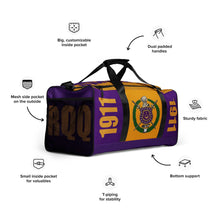 Load image into Gallery viewer, Omega Psi Phi Duffle Bag Omega Psi Phi