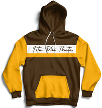 Load image into Gallery viewer, Iota Phi Theta Cursive Hoodie Iota