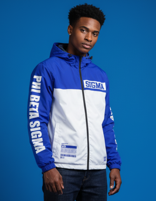 Phi Beta Sigma Fraternity Windbreaker Jacket