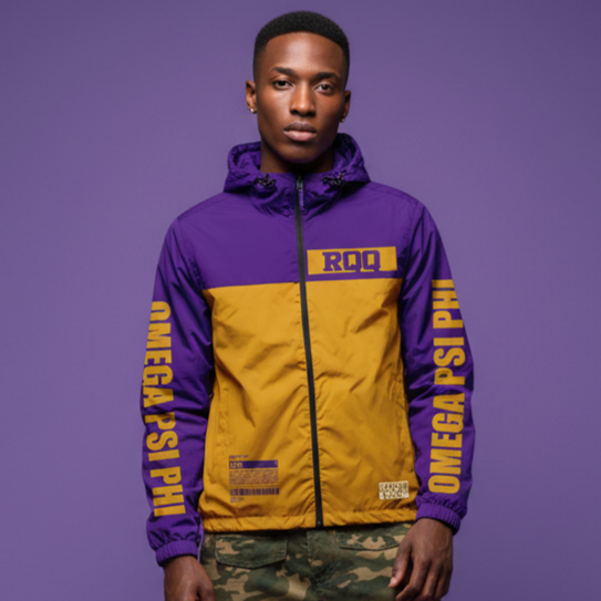 Omega Psi Phi Fraternity Windbreaker Jacket