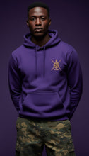 Load image into Gallery viewer, Omega Psi Phi Embroidered V2 Shield Hoodie | House of Greeks
