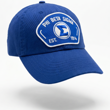 Load image into Gallery viewer, Blue cap with Phi Beta Sigma logo on a white background
