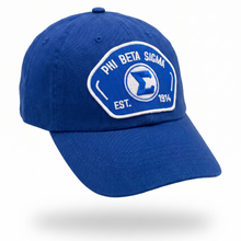 Load image into Gallery viewer, Blue cap with Phi Beta Sigma logo on a white background
