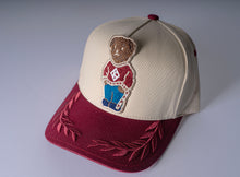 Load image into Gallery viewer, Kappa Alpha Psi Oversize Bear Patch Snapback Hat – Bay Leaf Brim
