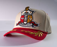 Load image into Gallery viewer, Kappa Alpha Psi Oversize Patch Snapback Hat – Bay Leaf Brim
