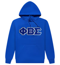 Load image into Gallery viewer, Phi Beta Sigma Chenille Letter Hoodie | House of Greeks

