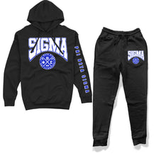 Load image into Gallery viewer, Phi Beta Sigma Fraternity - Hoodie &amp; Jogger Set | Outfit Black
