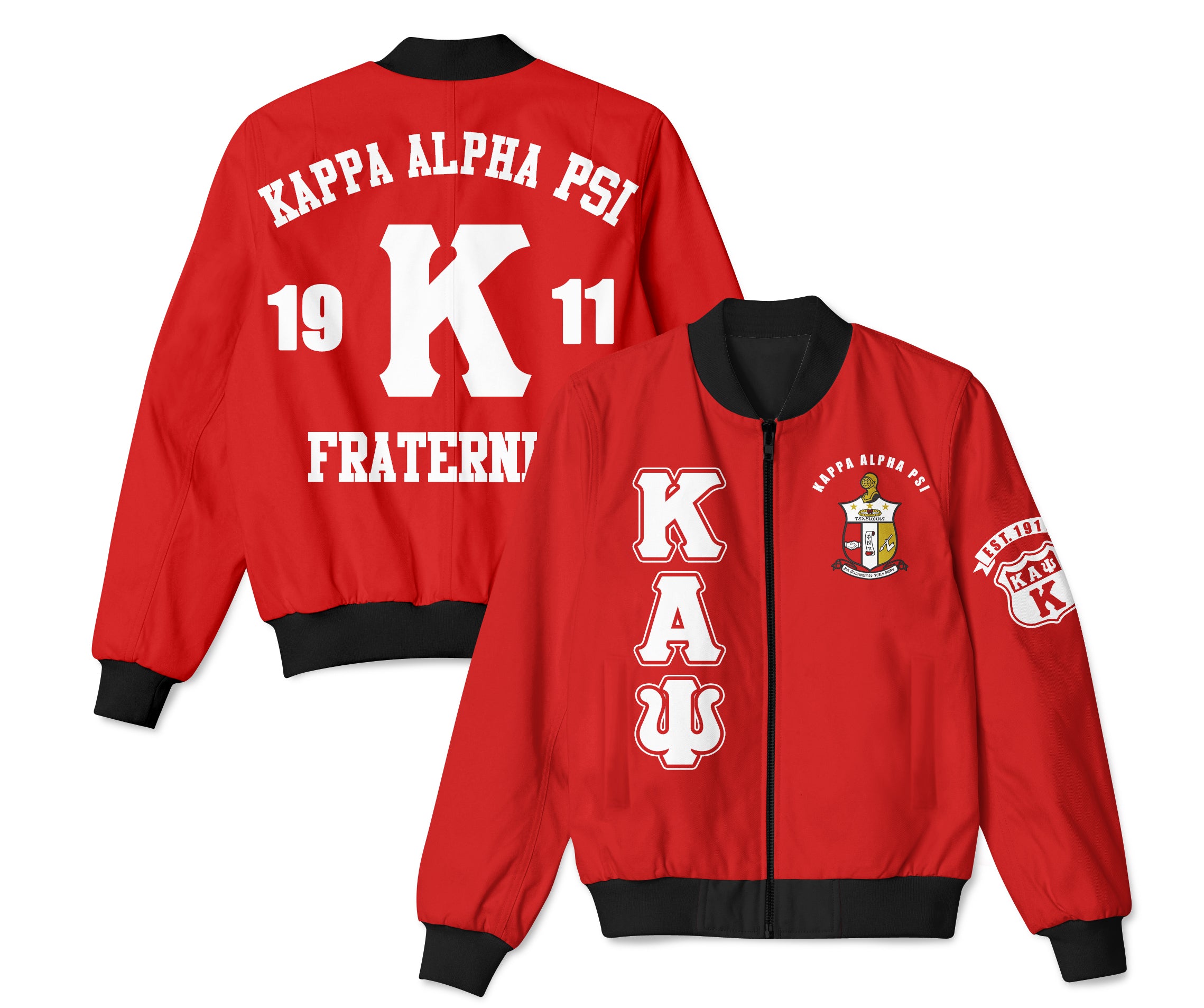 Kappa Alpha Phi Fraternity Bomber Jacket
