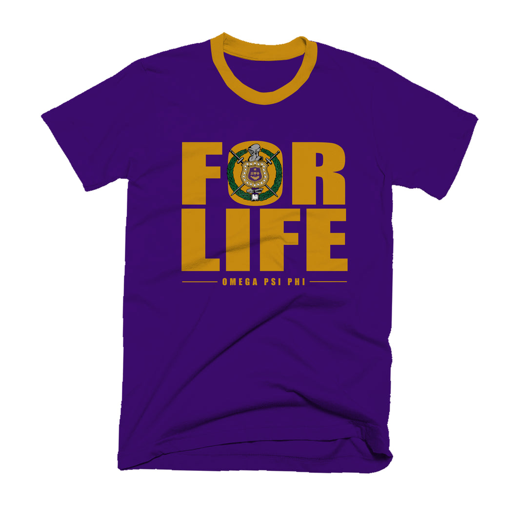 Omega Psi Phi For Life Tee