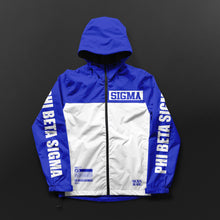 Load image into Gallery viewer, Phi Beta Sigma Fraternity Windbreaker Jacket

