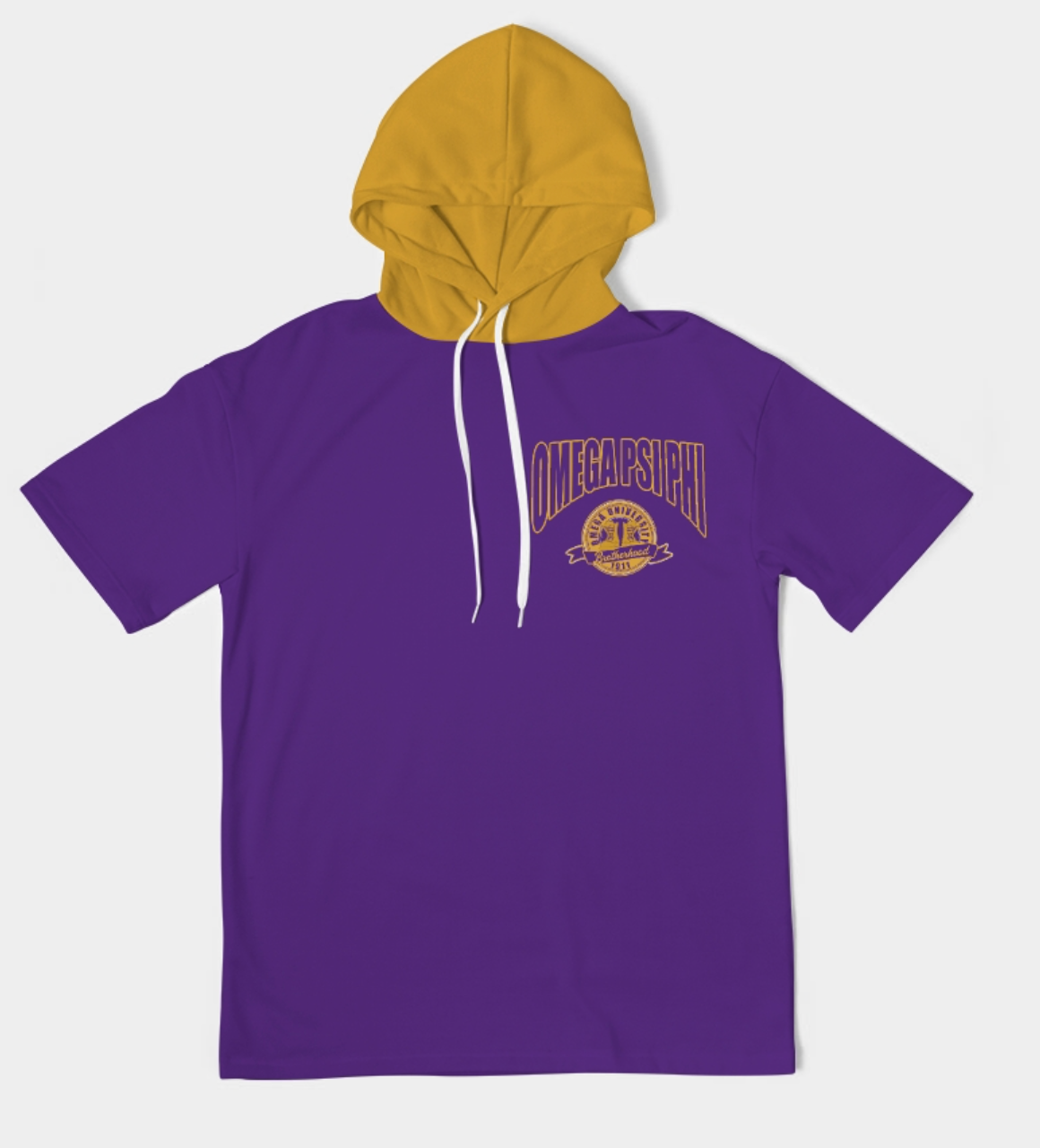 Omega Psi Phi Short Sleeve Hoodie House of Greeks